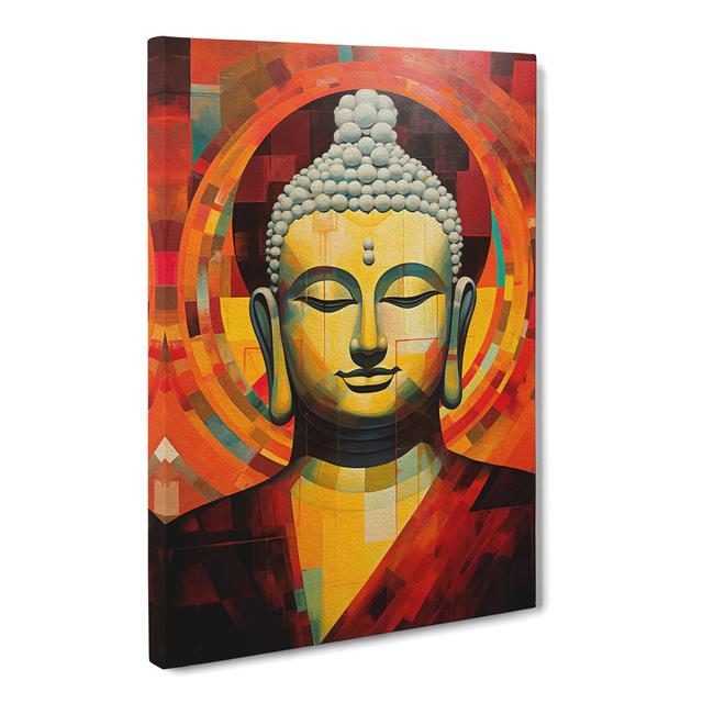 Buddha Geometric - No Frame Art Prints Latitude Vive Size: 60cm H x 40cm W x 3cm D on Productcaster.