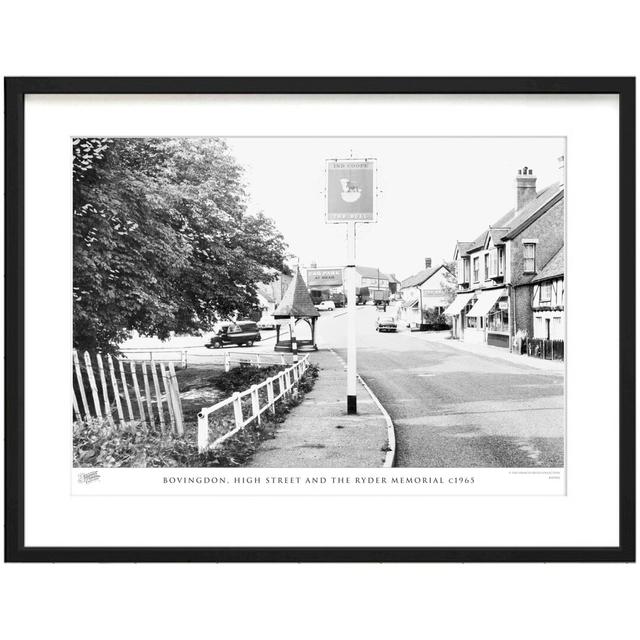 Bovingdon, High Street And The Ryder Memorial C1965 by Francis Frith - Single Picture Frame Print The Francis Frith Collection Size: 40cm H x 50cm W x on Productcaster.