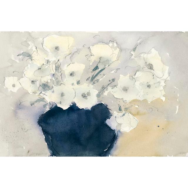 White Bouquet - Wrapped Canvas Painting Print Rosalind Wheeler Size: 20cm H x 30cm W x 3.8cm D on Productcaster.