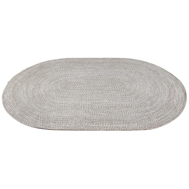 Busireddy Hand Braided Beige Indoor / Outdoor Rug Beachcrest Home Rug Size: Oval 140 x 200cm on Productcaster.