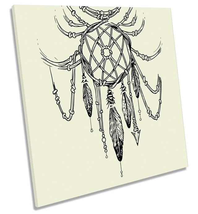 Dreamcatcher Modern - Wrapped Canvas Graphic Art Latitude Vive Size: 91.4cm H x 91.4cm W x 4cm D on Productcaster.