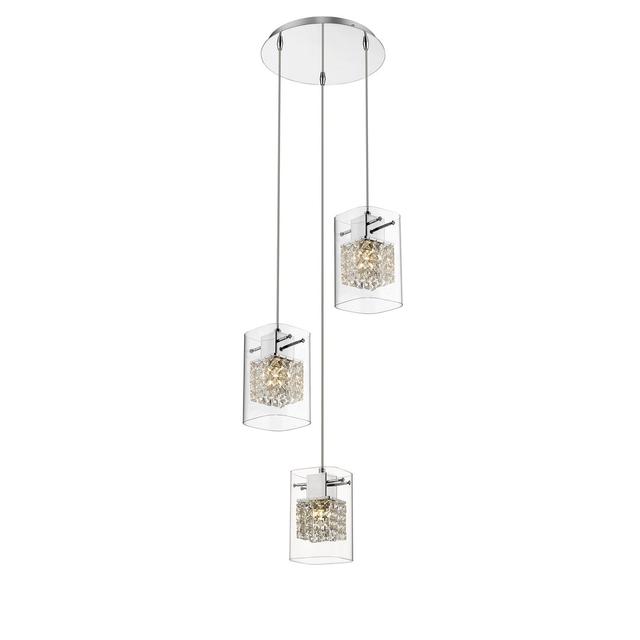 Damaris 3 - Light Cluster Rectangle Pendant Mercer41 on Productcaster.