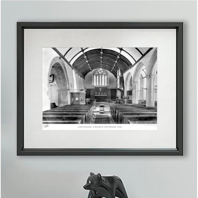 'Lanteglos, Church Interior 1906' - Picture Frame Photograph Print on Paper The Francis Frith Collection Size: 40cm H x 50cm W x 2.3cm D on Productcaster.