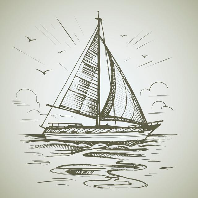 Sailing Boat - Wrapped Canvas Graphic Art Longshore Tides Size: 30cm H x 30cm W x 3.8cm D on Productcaster.