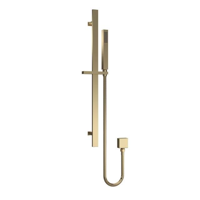 Mixer Shower with Handheld Shower Head Nuie Finish: Brushed Brass on Productcaster.