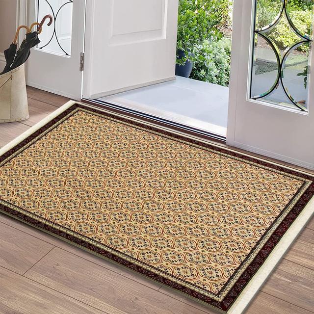 Groveton Floral Machine Woven Area Rug Marlow Home Co. Rug Size: Rectangle 65 x 110cm on Productcaster.