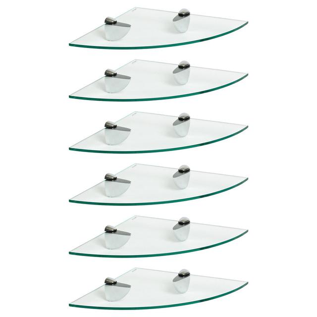 6 Piece Free Form Floating Shelf (Set of 6) Harbour Housewares Size: 0.50cm H x 30cm W x 30cm D on Productcaster.