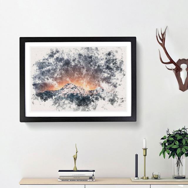 Shooting Stars over Nepal - Picture Frame Painting Print East Urban Home Size: 24cm H x 33cm W x 2cm D, Frame Option: Black Framed on Productcaster.