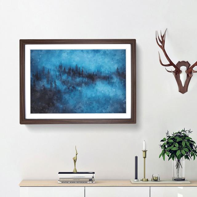 Forest Mist - Picture Frame Graphic Art Print East Urban Home Size: 33cm H x 45cm W x 2cm D, Frame Option: Walnut Framed on Productcaster.