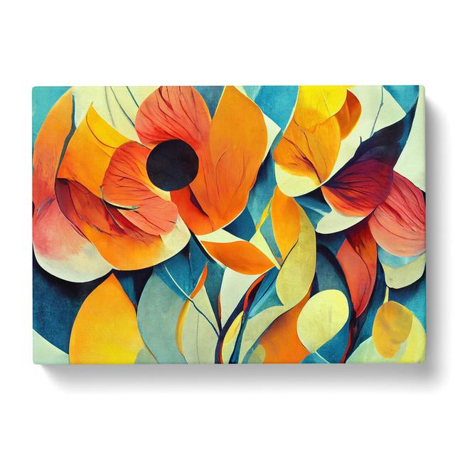 Flowers Abstract Vol.3 - Wrapped Canvas Graphic Art Metro Lane Size: 40cm H x 60cm W x 3cm D on Productcaster.