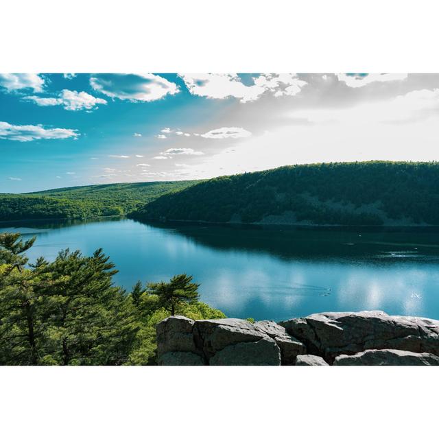 Gaillard Amazing Devil's Lake Landscape by Stelsone - Wrapped Canvas Print Alpen Home Size: 30cm H x 46cm W x 3.8cm D on Productcaster.