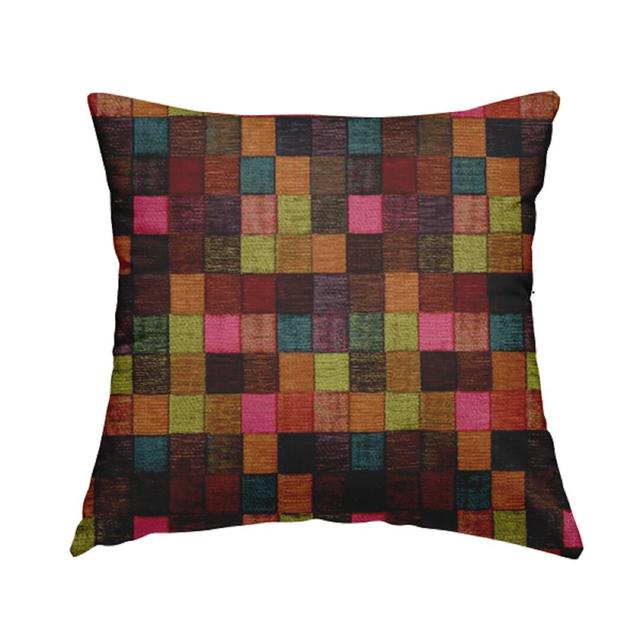 Bohl Patchwork Square Throw Cushion Union Rustic Size: 55cm H x 55cm W x 5cm D, Colour: Brown on Productcaster.