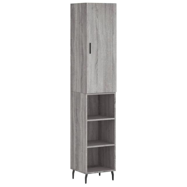 Caroga 34.5 Cm Wide Highboard Latitude Run Colour: Grey Sonoma on Productcaster.