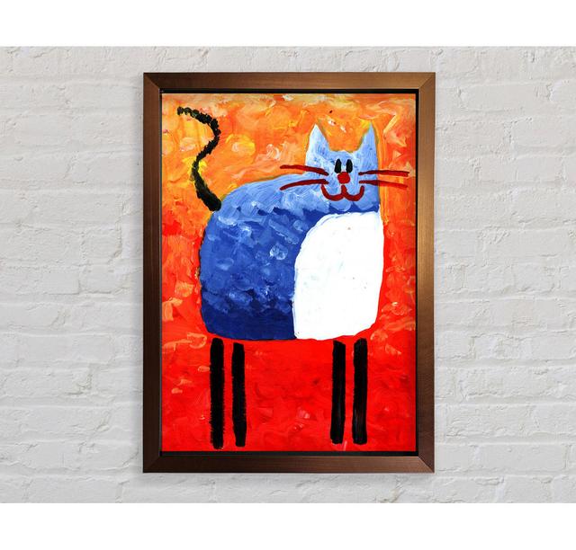 Blue Cat - Single Picture Frame Art Prints Bright Star Size: 118.9cm H x 84.1cm W on Productcaster.