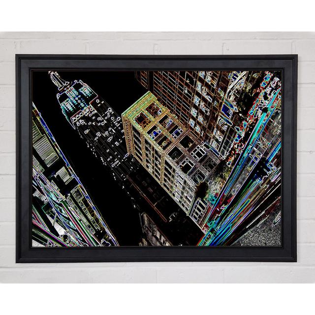 New York 5Th Ave Empire State - Print Ebern Designs Size: 29.7cm H x 42cm W on Productcaster.