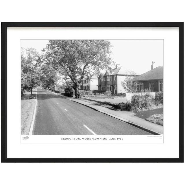 Broughton, Woodplumpton Lane 1966 - Single Picture Frame Print The Francis Frith Collection Size: 28cm H x 36cm W x 2.3cm D on Productcaster.