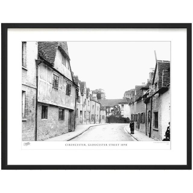 'Cirencester, Gloucester Street 1898' by Francis Frith - Picture Frame Photograph Print on Paper The Francis Frith Collection Size: 45cm H x 60cm W x on Productcaster.