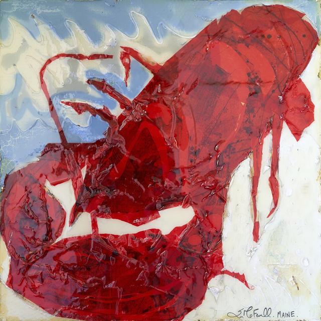 Brilliant Maine Lobster II Highland Dunes Size: 51cm H x 51cm W on Productcaster.