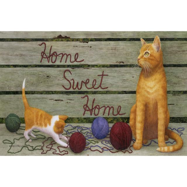 Home Sweet Home by Marcia Matcham - Wrapped Canvas Painting Rosalind Wheeler Size: 30cm H x 46cm W x 3.8cm D on Productcaster.