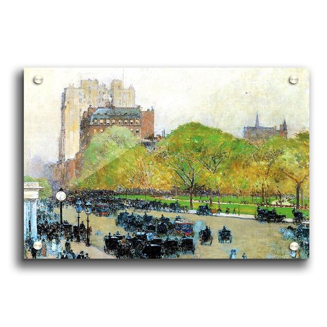 Spring Morning in the Heart of the City by Childe Hassam - Unframed Painting Print on Paper East Urban Home Size: 21cm H x 29.7cm W on Productcaster.