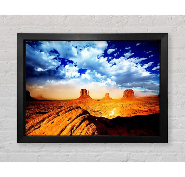 Monument Valley Skies - Single Picture Frame Art Prints Bright Star Size: 59.7cm H x 84.1cm W x 3.4cm D on Productcaster.