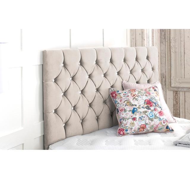 West Upholstered Headboard Mercer41 Colour: Lilac, Size: Small Single (2'6) on Productcaster.