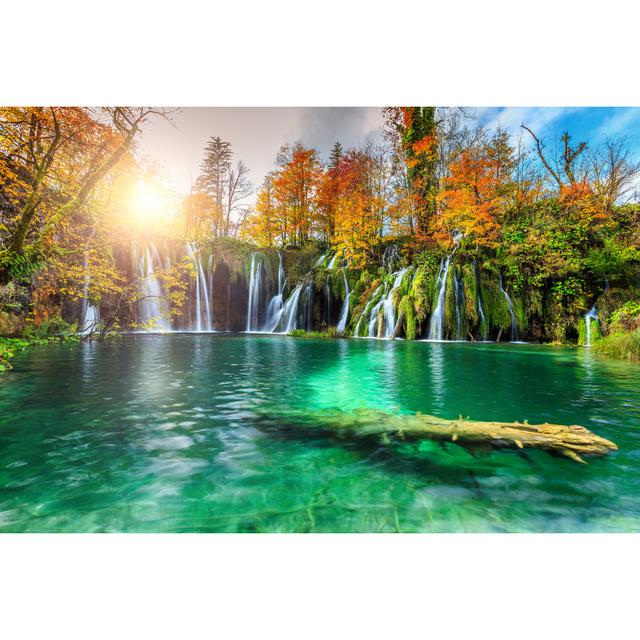 Waterfalls In Plitvice National Park, Croatia Alpen Home Size: 81cm H x 122cm W x 3.8cm D on Productcaster.