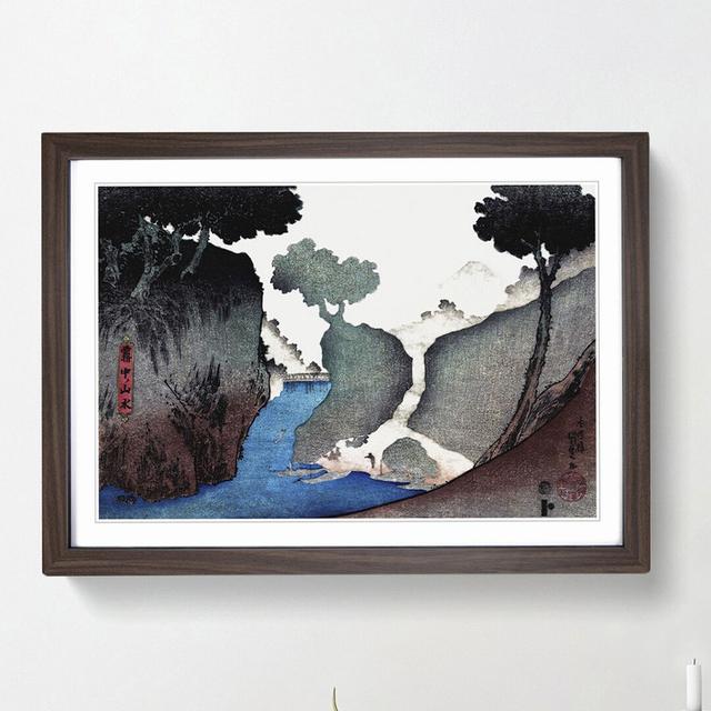 Landscape in the Mist by Utagawa Kunisada - Picture Frame Art Print East Urban Home Size: 27cm H x 36cm W x 2cm D, Frame Option: Walnut Framed on Productcaster.