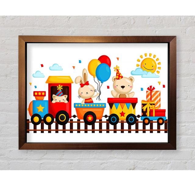 Party Train - Single Picture Frame Art Prints Bright Star Size: 84.1cm H x 118.9cm W x 3.4cm D on Productcaster.