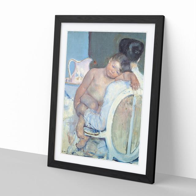 Mother and Child Vol.7 by Mary Cassatt - Picture Frame Painting East Urban Home Frame Option: Black Framed, Size: 65cm H x 48cm W x 2cm D on Productcaster.