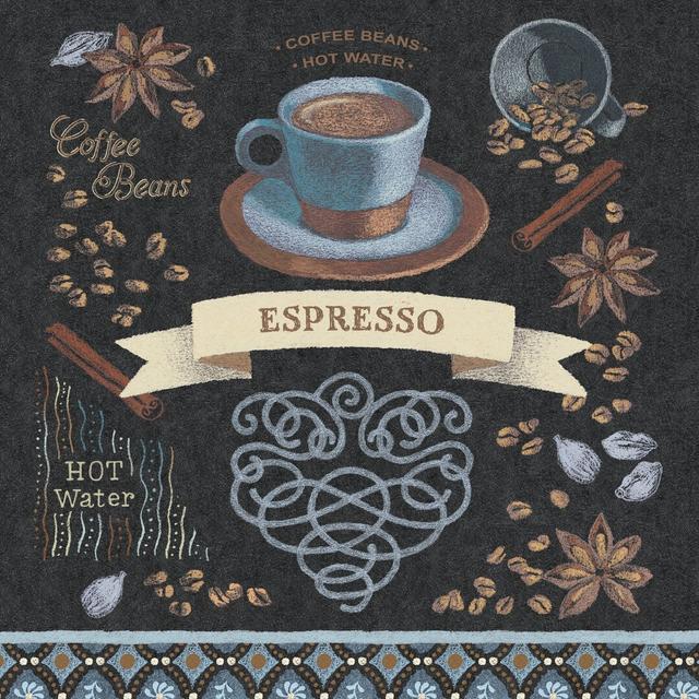 Espresso by Beth Grove - Wrapped Canvas Painting Print Rosalind Wheeler Size: 91cm H x 91cm W x 3.8cm D on Productcaster.