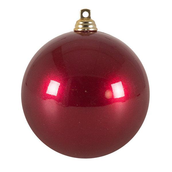 Shatterproof Bauble (Set of 12) The Seasonal Aisle Size: 8cm Diameter, Colour: Burgundy on Productcaster.