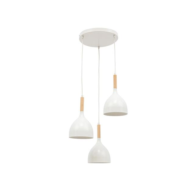 Devana - Light Steel Pendant Norden Home Size: 42cm H x 42cm W , Number of Lights: 3 on Productcaster.