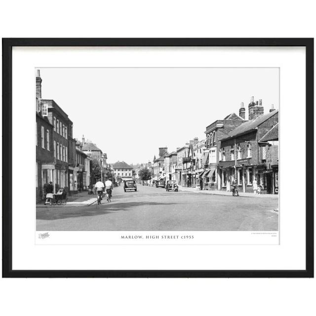 'Marlow, High Street C1955' by Francis Frith - Picture Frame Photograph Print on Paper The Francis Frith Collection Size: 60cm H x 80cm W x 2.3cm D on Productcaster.