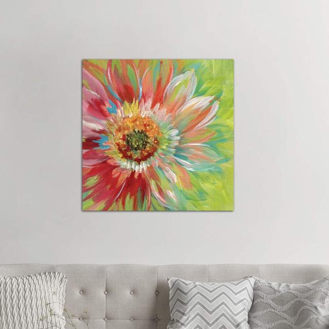 Bright Sunburst by Nan - Wrapped Canvas Painting Print 17 Stories Size: 93.98cm H x 93.98cm W x 3.81cm D on Productcaster.