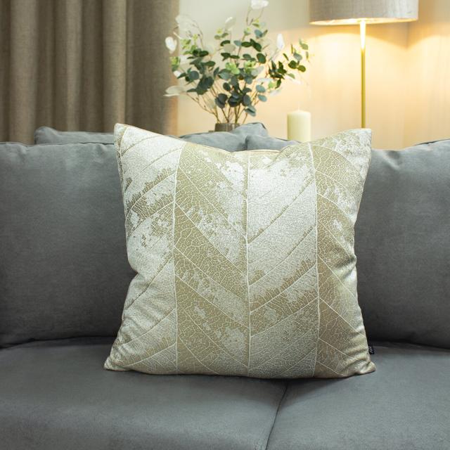 Caballero Cushion with Filling Fairmont Park Colour: Brass/Mocha on Productcaster.