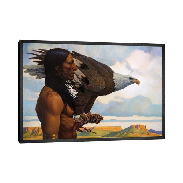 Brother Eagle by Thomas Blackshear II - Graphic Art Print on Canvas Bloomsbury Market Format: Black Framed, Size: 45.72cm H x 66.04cm W x 3.81cm D on Productcaster.