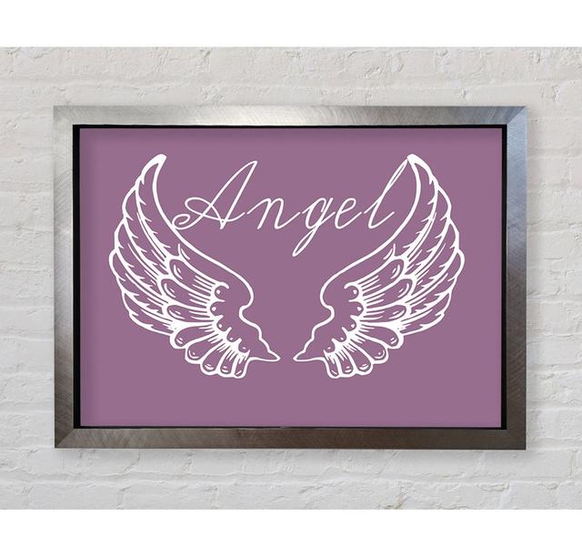 Angel Wings 4 - Single Picture Frame Art Prints Bright Star Size: 84.1cm H x 118.9cm W, Colour: Dusty Pink on Productcaster.