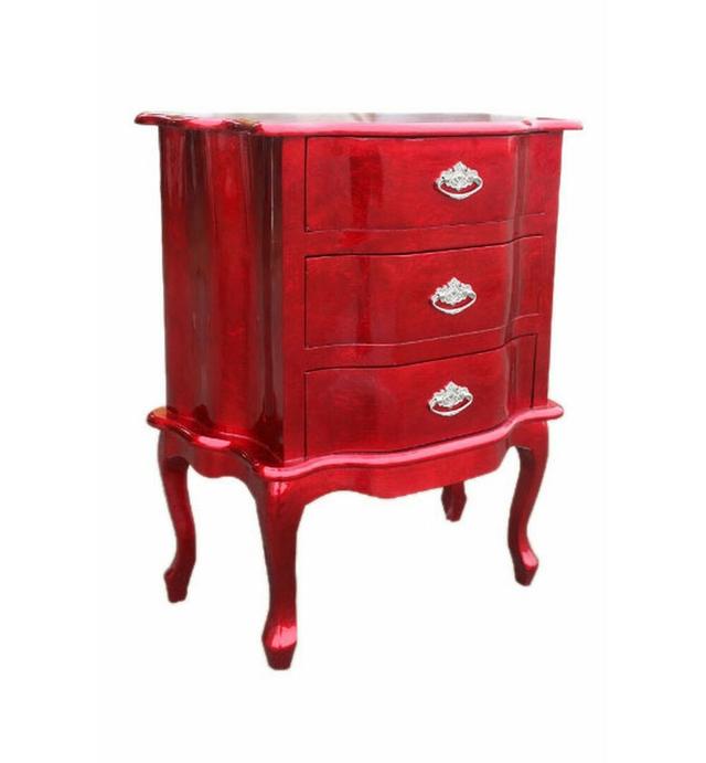 Battle Creek 3 Drawer Chest ClassicLiving Colour: Red on Productcaster.