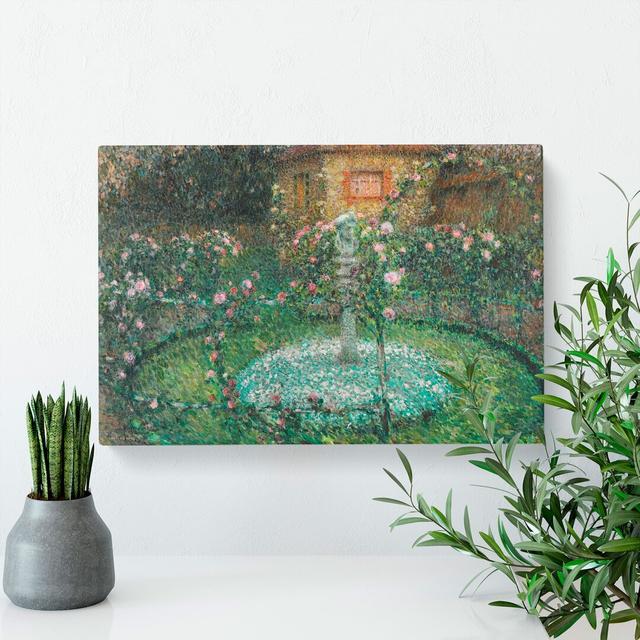 Garden View Vol.2 by Henri Le Sidaner - Wrapped Canvas Painting East Urban Home Size: 40cm H x 60cm W x 3cm D on Productcaster.