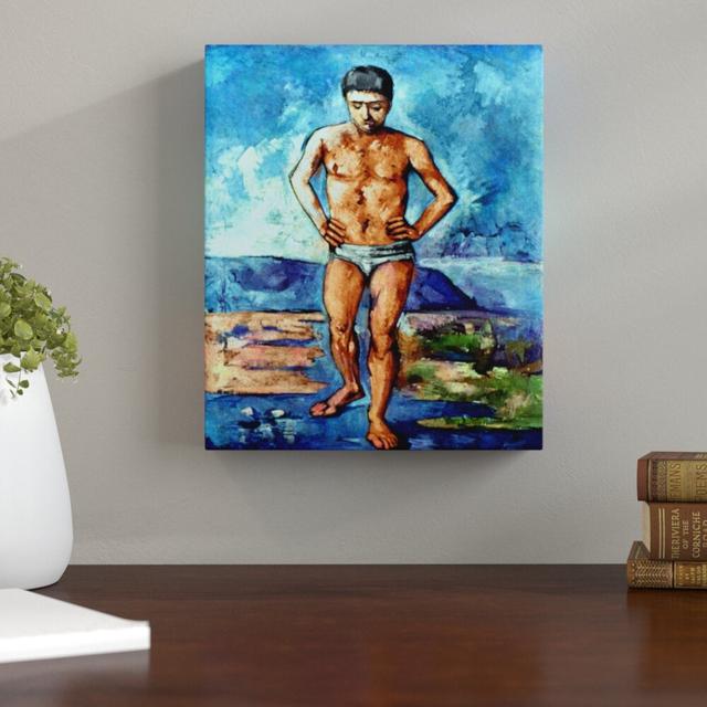 'The Bather' by Paul Cezanne Print on Wrapped Canvas ClassicLiving Size: 114cm H x 77cm W on Productcaster.