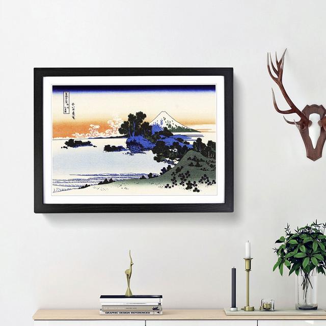 Shichiri Beach by Katsushika Hokusai - Picture Frame Painting Print East Urban Home Frame Option: Black Framed, Size: 27cm H x 36cm W x 2cm D on Productcaster.