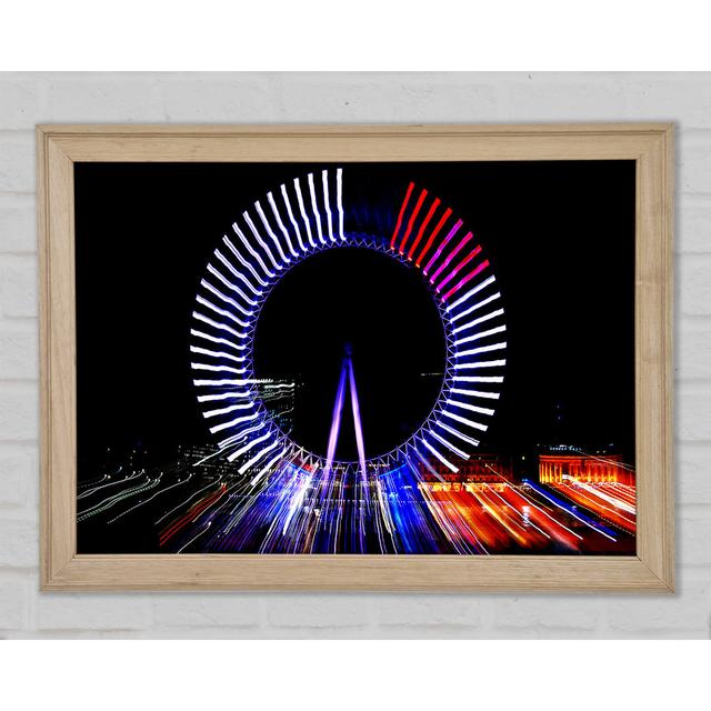 London Eye Lights - Print Brayden Studio Size: 42cm H x 59.7cm W x 1.5cm D on Productcaster.