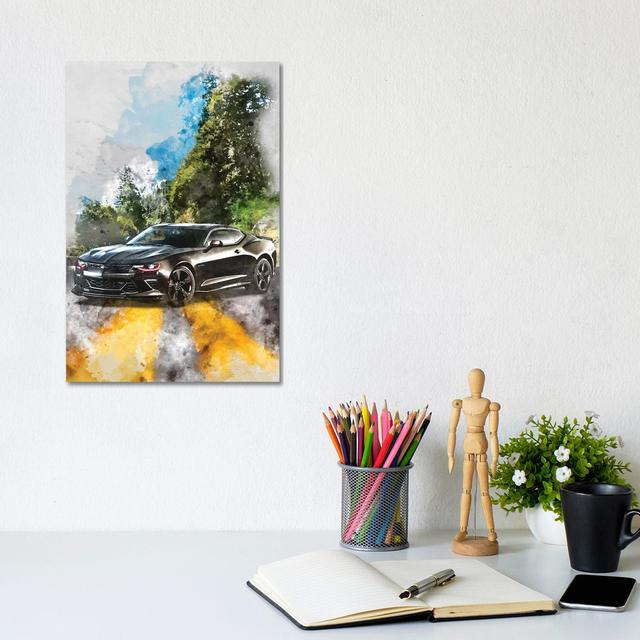 Chevrolet Camaro by Gab Fernando - Wrapped Canvas Print Metro Lane Size: 30.48cm H x 20.32cm W on Productcaster.