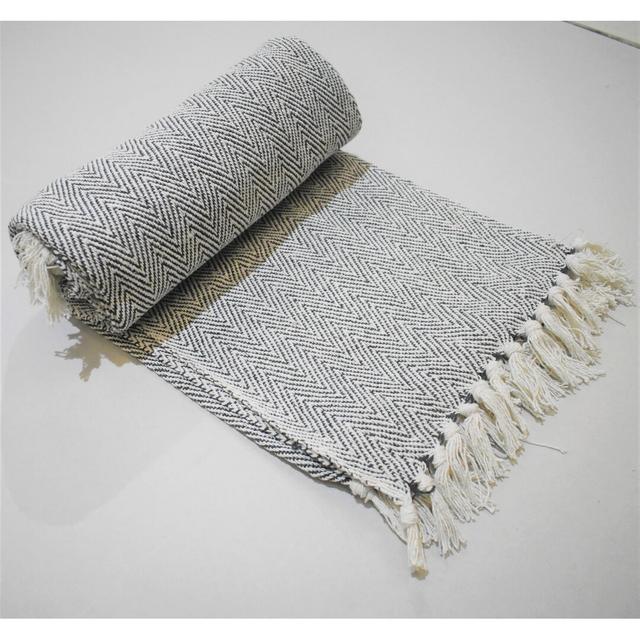 Antea Cotton Throw 17 Stories Colour: Blue, Size: 130 x 150cm on Productcaster.