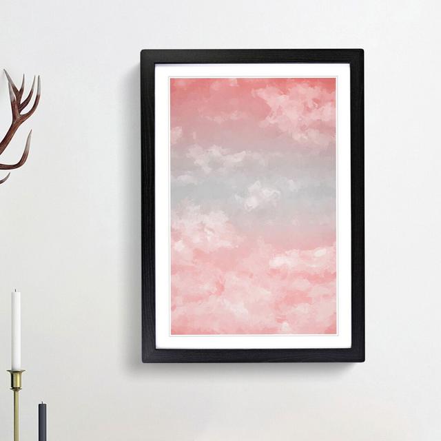 Through the Clouds in Abstract - Picture Frame Graphic Art Print East Urban Home Size: 50cm H x 35cm W x 2cm D, Frame Option: Black on Productcaster.