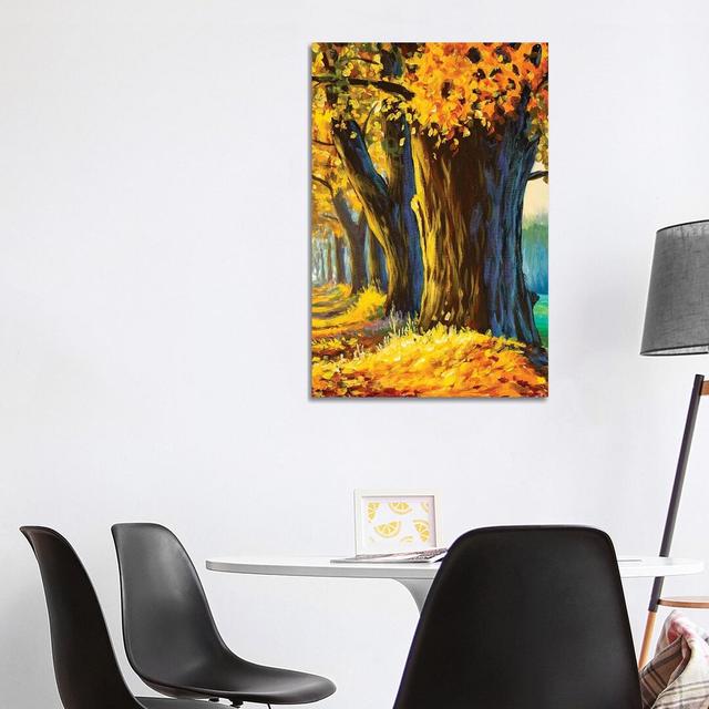 Old Oak In Autumn Park by Valery Rybakow - Wrapped Canvas Gallery-Wrapped Canvas Giclée ClassicLiving Size: 101.6cm H x 66.04cm W x 1.91cm D on Productcaster.