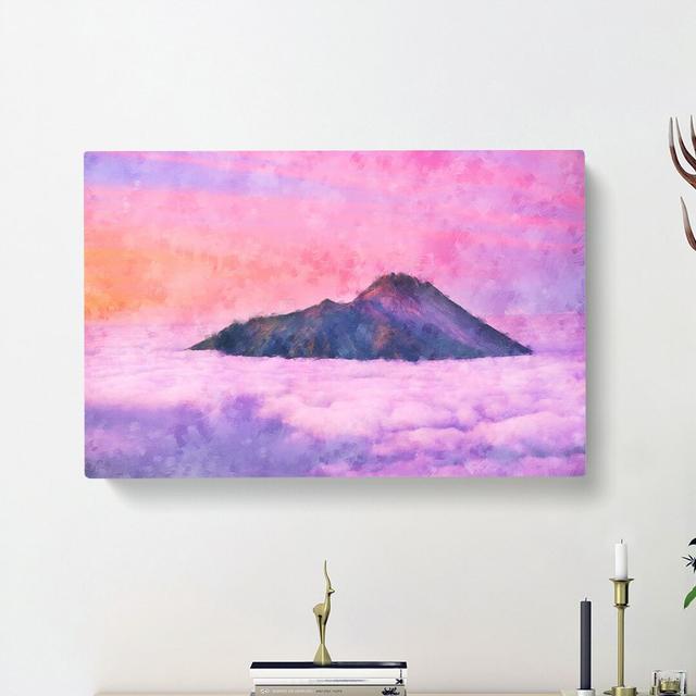 Mount Merapi in Indonesia - Wrapped Canvas Painting Print East Urban Home Size: 50cm H x 76cm W x 3cm D on Productcaster.