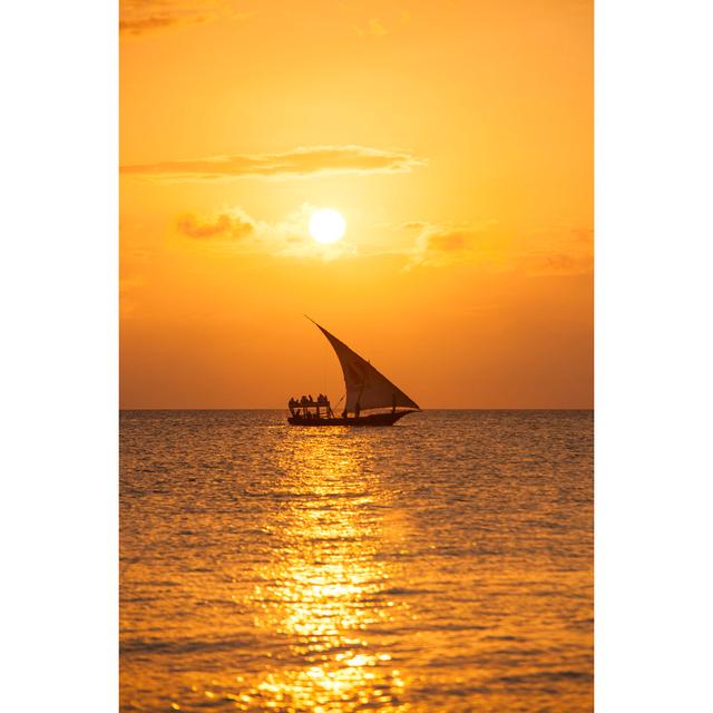 Zanzibar Sunset - Wrapped Canvas Photograph Breakwater Bay Size: 30cm H x 20cm W on Productcaster.