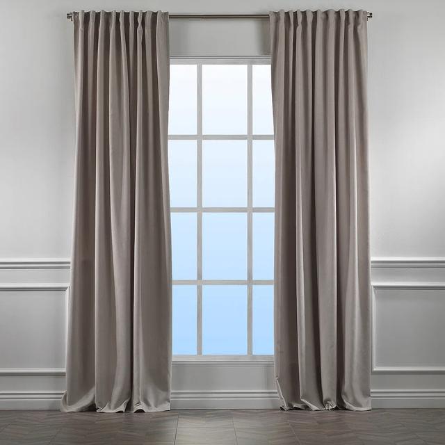 Extra Long & Extra Wide Decorative Curtain Single Panel Lilijan Home & Curtain Panel Size: 140cm W x 475cm L, Colour: Light Stone on Productcaster.